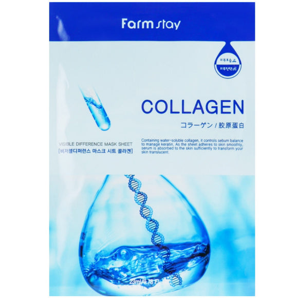 Farm Stay - Collagen Visible Difference Mask Sheet - 23 ml