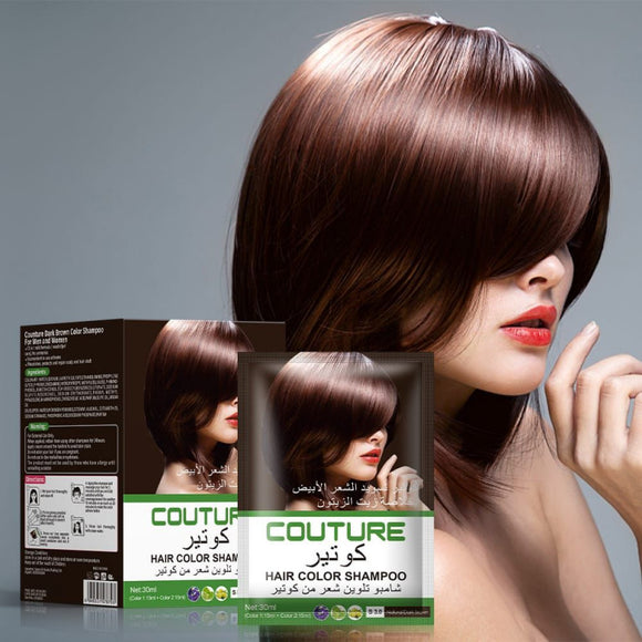 Couture-brown shampoo hair dye envelopes 30 ml