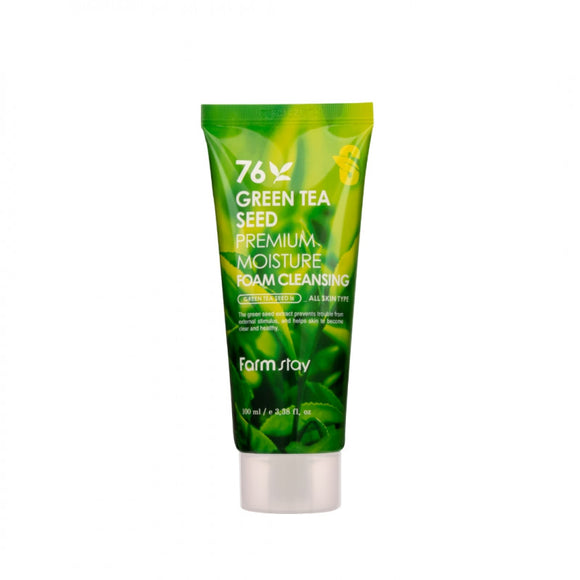 FARMSTAY GREEN TEA SEED PREMIUM MOISTURE FOAM CLEANSING 100ml