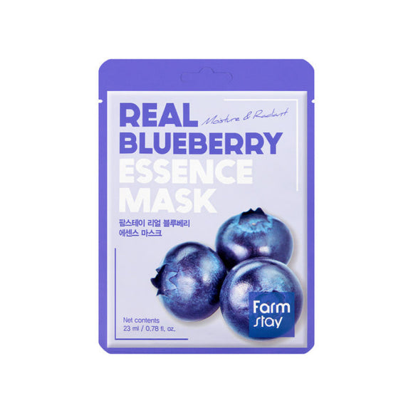 FARMSTAY REAL BLUEBERRY ESSENCE MASK SHEET 23ml