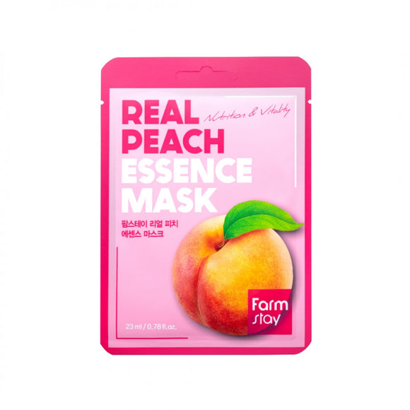 FARMSTAY REAL PEACH ESSENCE MASK SHEET 23ml