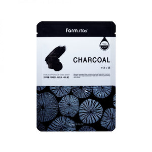 FARMSTAY VISIBLE DIFFERENCE CHAR-COAL MASK SHEET 23ml