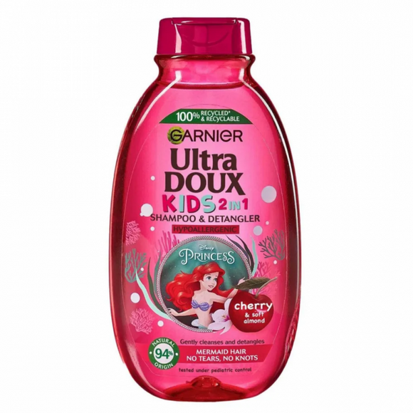 Garnier - Ultra Doux Kids 2 in 1 Shampoo & Detangler Cherry & Soft Almond - 400ml